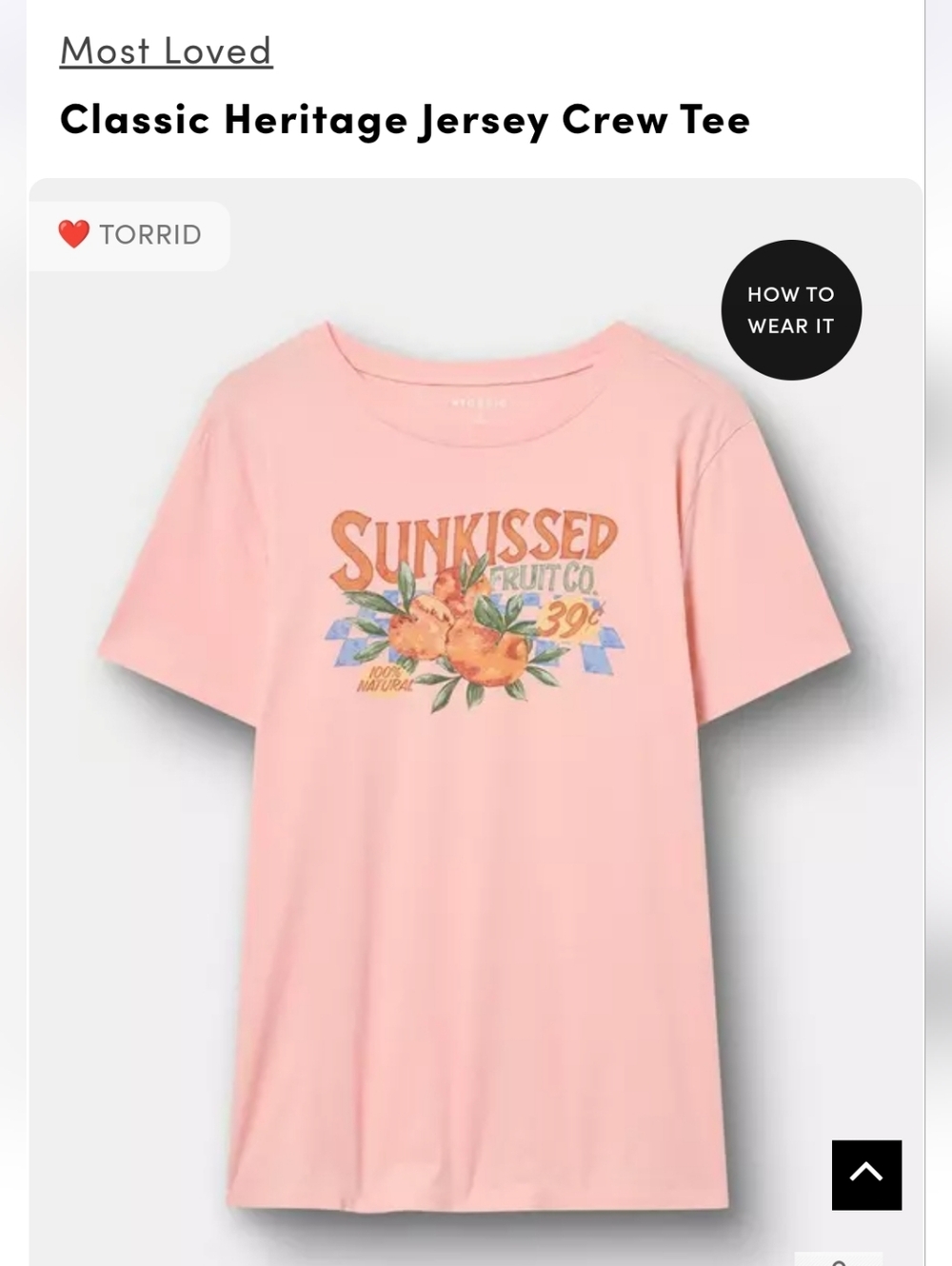 torrid Pink 'Sunkissed' Fruit Graphic Tee